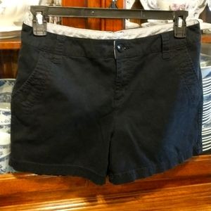 St. John's Bay  black shorts with front and back pockets size 10